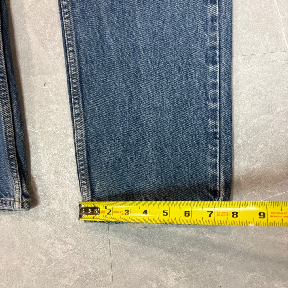 Vintage Levis 505 Mens Orange Tab Straight Leg Blue Jeans 33x32 Medium Wash - Picture 5 of 6